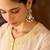 Lemon yellow embroidered silk chanderi kurta set