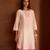 Pink embroidered silk chanderi kurta set