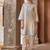 Daisy ivory blue embroidered silk chanderi kurta set