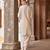 Daisy ivory blue embroidered silk chanderi kurta set