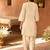Mint green embroidered silk chanderi kurta set