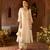 Mint green embroidered silk chanderi kurta set