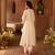 Mint green embroidered silk chanderi kurta set