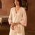 Pink embroidered silk chanderi kurta set