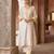 Lemon yellow embroidered silk chanderi kurta set