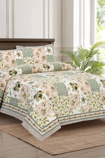 Bedsheet with Pillow Covers for Home & Bedroom Use