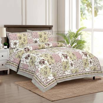 Bedsheet with Pillow Covers for Home & Bedroom Use 1