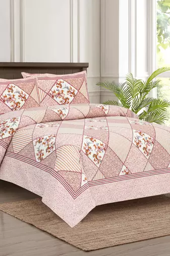Bedsheet with Pillow Covers for Home & Bedroom Use