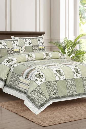 Bedsheet with Pillow Covers for Home & Bedroom Use