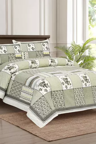 Bedsheet with Pillow Covers for Home & Bedroom Use