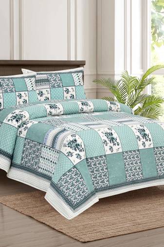 Bedsheet with Pillow Covers for Home & Bedroom Use