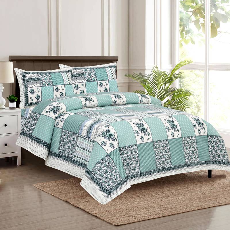 Bedsheet with Pillow Covers for Home & Bedroom Use