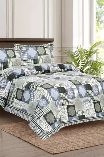 Bedsheet with Pillow Covers for Home & Bedroom Use