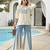 Women's cream rayon embroidered v-neck luxury kurta set with aqua palazzo