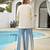 Women's cream rayon embroidered v-neck luxury kurta set with aqua palazzo