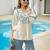 Women's cream rayon embroidered v-neck luxury kurta set with aqua palazzo