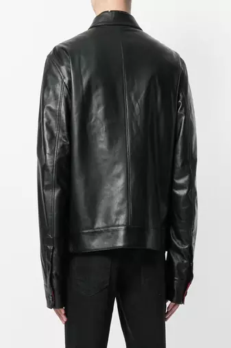 men's genuine lambskin leather biker jacket classic moto zip style premium versatile