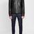 Men's genuine lambskin leather jacket leather motorcycle biker racer style jacket-cl-m73