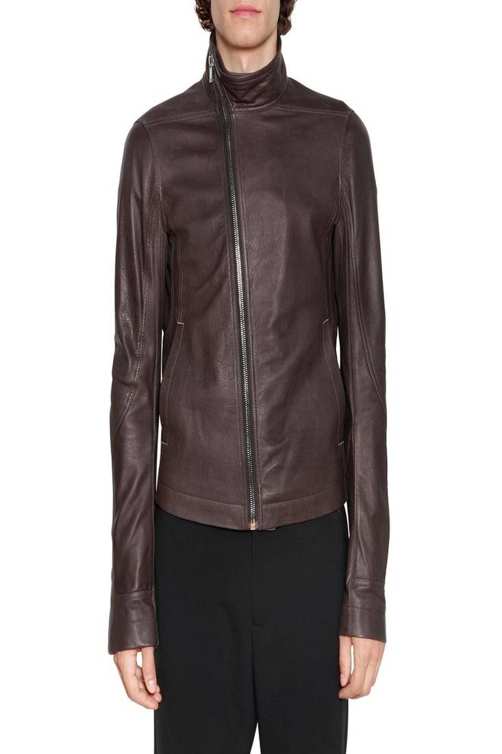 Men's genuine lambskin leather jacket leather motorcycle biker racer style jacket-cl-m63