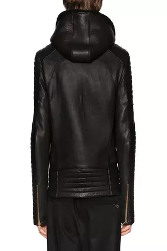 men's genuine lambskin leather biker jacket classic moto zip style premium genuine