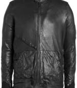 men's brown lambskin leather jacket classic zip up style genuine