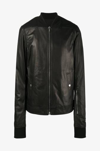 men's genuine lambskin leather biker jacket classic moto zip style premium top grade