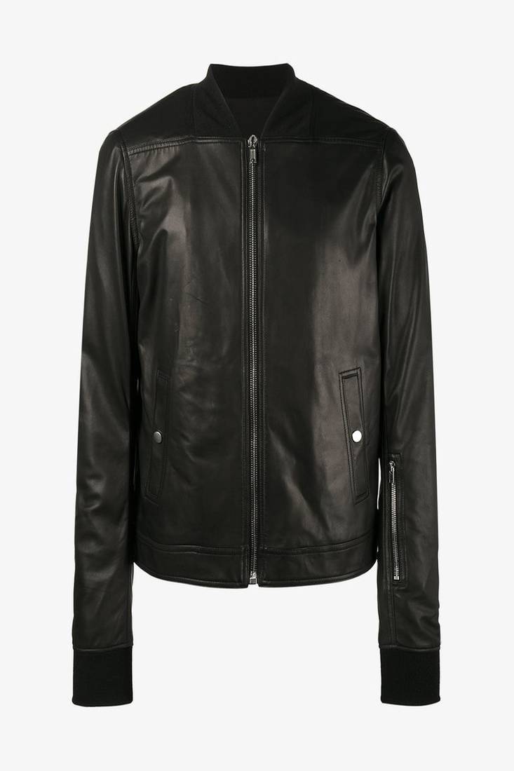 Men's genuine lambskin leather jacket leather motorcycle biker racer style jacket-cl-m91