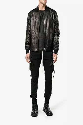 men's genuine lambskin leather biker jacket classic moto zip style premium top grade