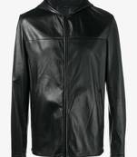 Men's genuine lambskin leather jacket leather motorcycle biker racer style jacket-cl-m92