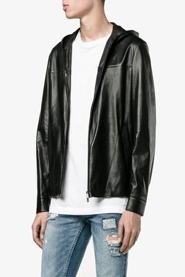 men's genuine lambskin leather biker jacket classic moto zip style premium fine 3