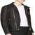 Men's genuine lambskin leather jacket leather motorcycle biker racer style jacket-cl-m94