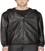 Men's genuine lambskin leather jacket leather motorcycle biker racer style jacket-cl-m95