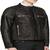 Men's genuine lambskin leather jacket leather motorcycle biker racer style jacket-cl-m98