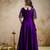 Elegant chinon embroidered anarkali dress with dupatta