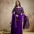 Elegant chinon embroidered anarkali dress with dupatta