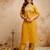Women embroidered chanderi silk kurta set with organza dupatta