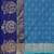 Light blue pure cotton woven zari work saree with blouse