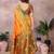 Gold pure silk woven zari work saree with blouse