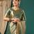 Dark green pure silk woven zari work saree with blouse
