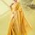 Mustard pure silk woven zari work saree with blouse