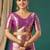 Purple pure silk woven zari work saree with blouse