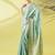 Light blue pure silk woven zari work saree with blouse