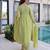 Pista green mal chanderi embroidery zari sequins flared salwar suits