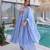 Lavender mal chanderi embroidery zari sequins flared salwar suits
