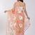 Orange pure cotton printed zari work saree with blouse