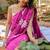 Pink pure cotton printed zari work saree with blouse