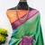 Multicolor pure silk woven zari work saree with blouse