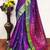 Purple pure silk woven zari work saree with blouse
