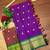 Purple pure silk woven zari work saree with blouse