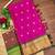 Pink pure silk woven zari work saree with blouse